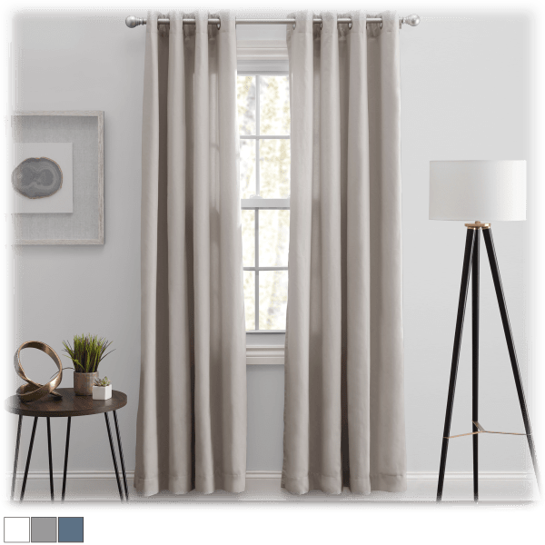 2-Pack: Royal Borough 100% Cotton Grommeted Window Panels