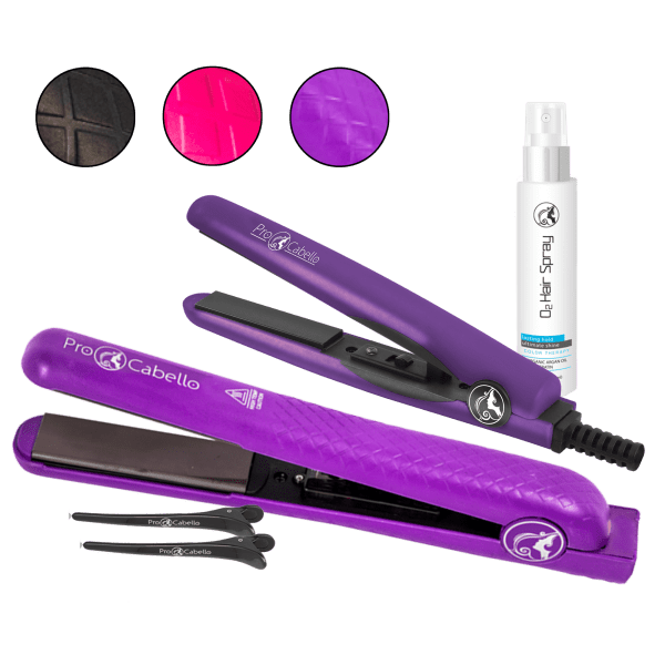 ProCabello 5-Piece Straightener and Styler Set with Shine and Hold Spray