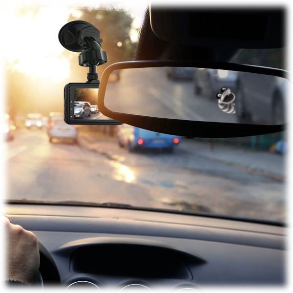 Meh VAVA 1080P 3" Dash Cam with Parking Monitor & 8GB SD Card