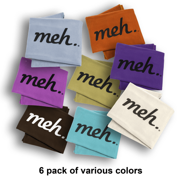 6-Pack: 50"x60" Fleece Blankets With Or Without Meh Logo
