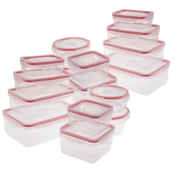 32-Piece FreshClip Food Storage Set with Locking Lids