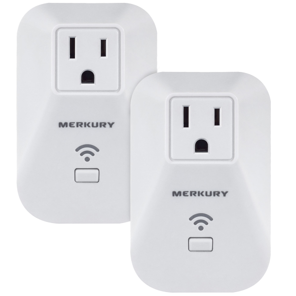2-Pack: Merkury Innovation Smart Control+ Smart Outlets with Energy Tracking