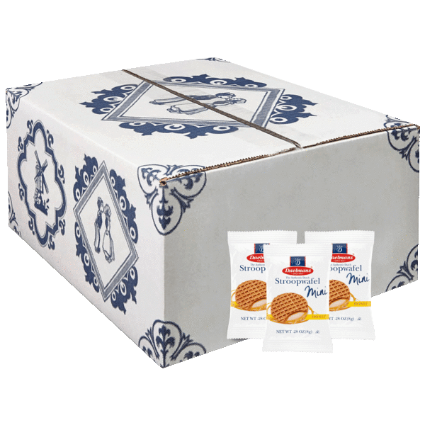 200-Pack: Daelman's Individually Wrapped Mini Soft Toasted Stroopwafels