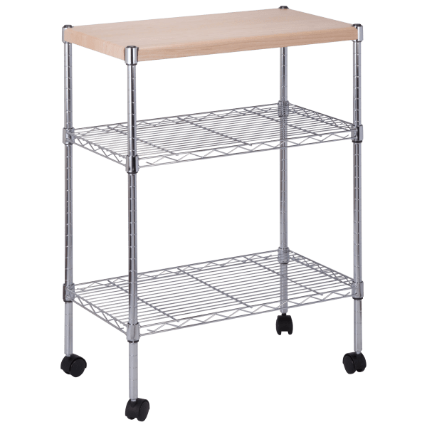 MorningSave HoneyCanDo 3Tier Rolling Dining Cart