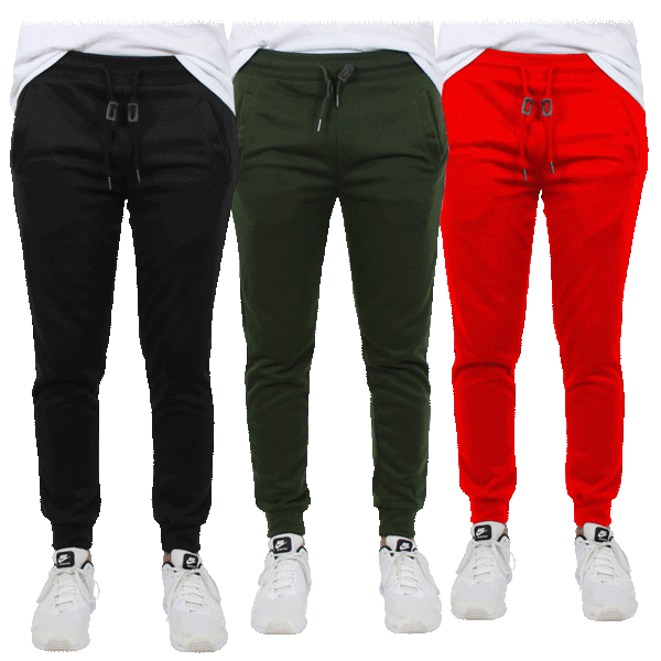 SideDeal: 3-Pack Men's Assorted French Terry Jogger Lounge Pants