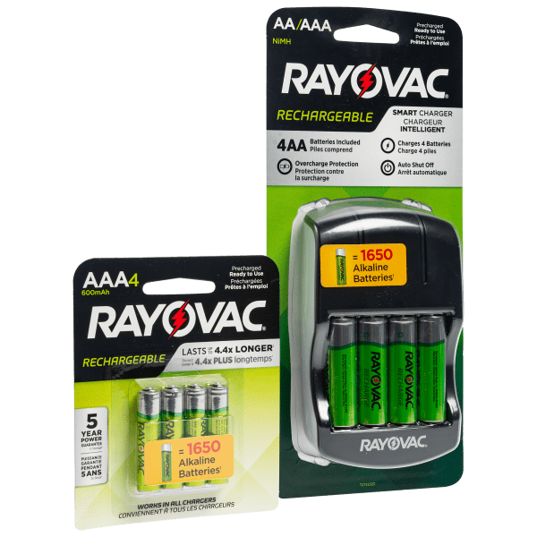 Rayovac Rechargeable Battery Set (4 AA, 4 AAA, Charge Station)