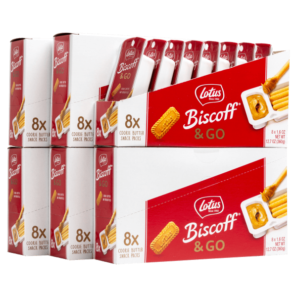 48-Pack: Lotus Biscoff & GO Cookie Butter Snack Packs