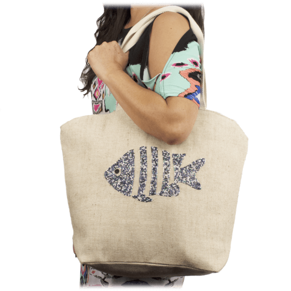 MorningSave Handcrafted Large Canvas Beach Totes