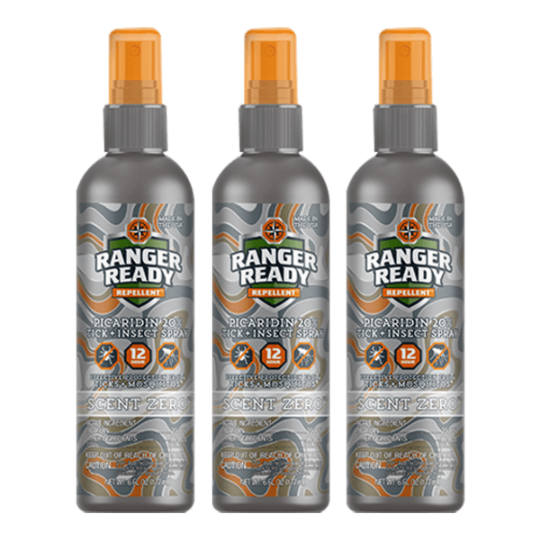 3-Pack: Ranger Ready Insect Repellent with 20% Picaridin 6oz Mist Spray Bottles