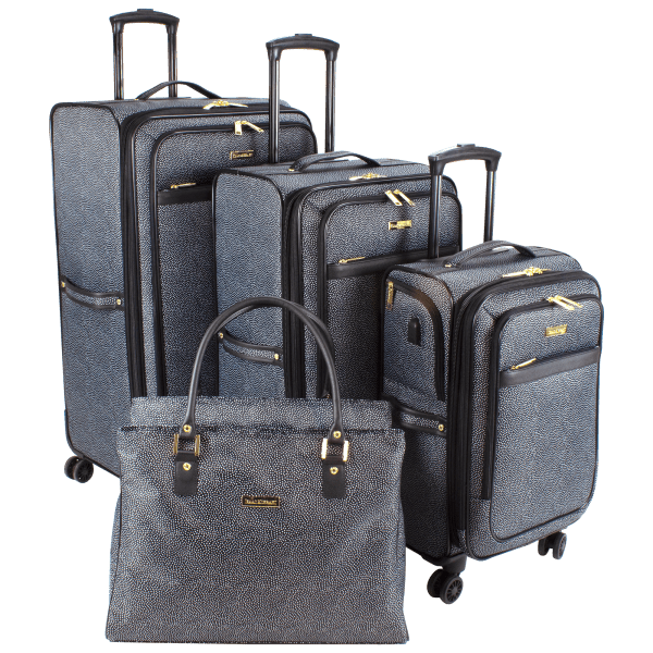 MorningSave: Isaac Mizrahi 3-Piece Spinner Luggage with Matching Tote
