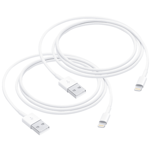 MorningSave 2Pack Genuine Apple 3.2 Foot Lightning to USB Cables