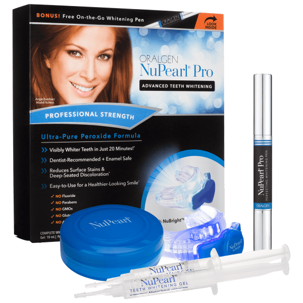 NuPearl Advanced Teeth Whitening System For Sensitive Teeth With Whitening Pen
