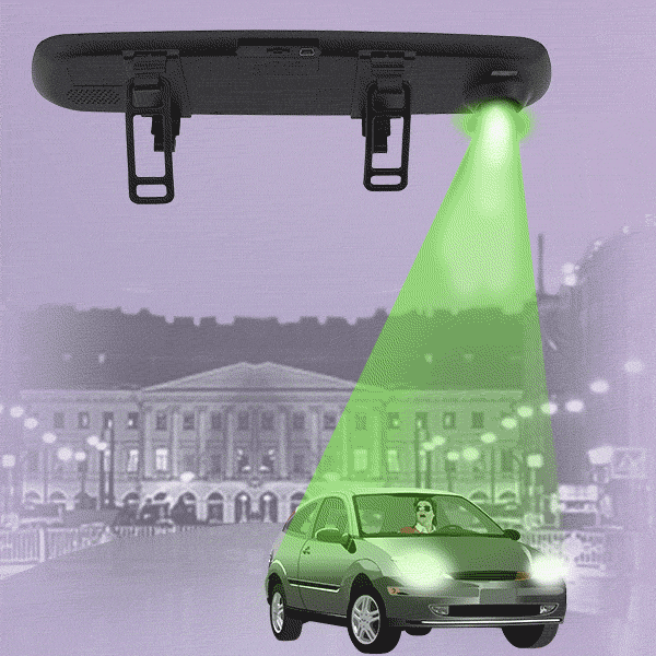 Meh Rearview Mirror Safety Cam DVR Recorder