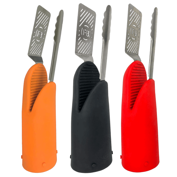 Flippin' Boss All-In-One Stainless Spatula, Tong & Heat Resistant Silicone Glove