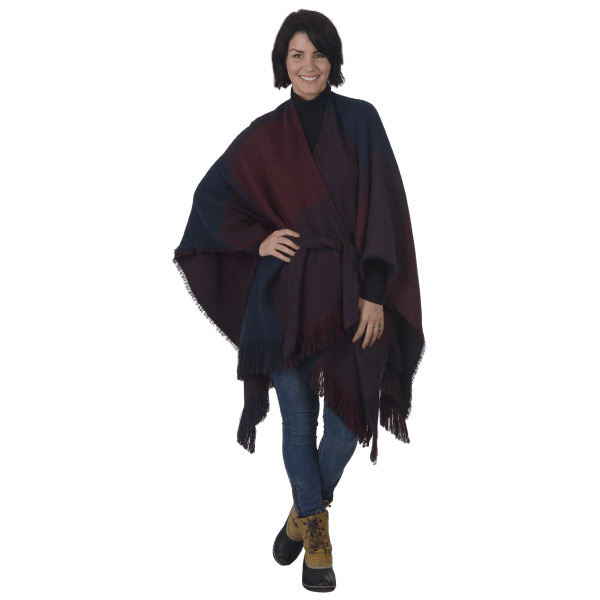 MorningSave: H Halston Oversized Check-to-Houndstooth Belted Reversible ...