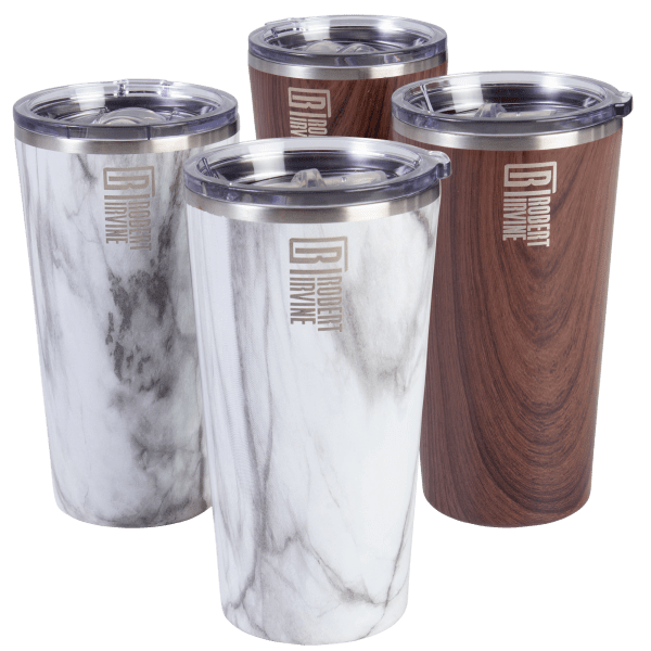 2-Pack: Robert Irvine Insulated 20oz Highball Tumblers