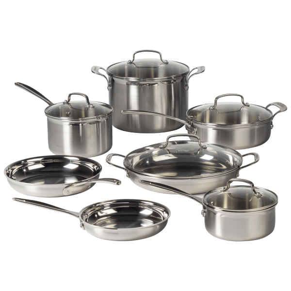 Cuisinart Professional 12 Piece Tri-ply Stainless Steel Cookware Set