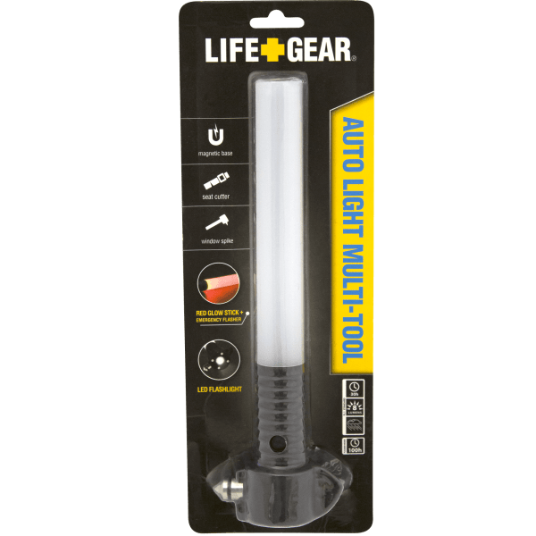 Life Gear Auto Emergency Tool LED Flashlight