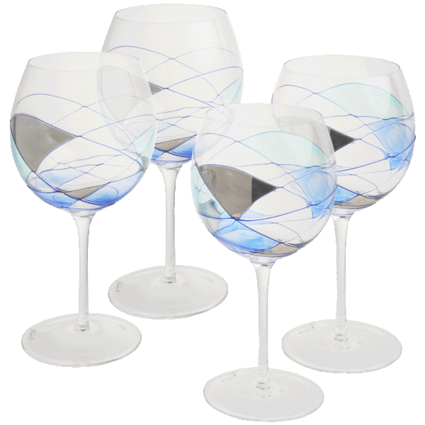 Stemless Wine Glass 4 pack - Highly Durable and Perfectly Sized