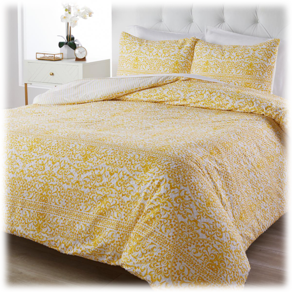 Morningsave Concierge Collection 100 Cotton Clipped Comforter Set