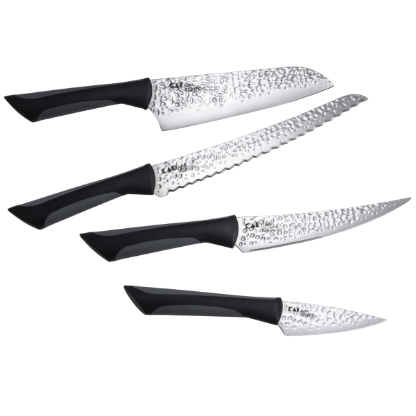 Kai Luna 4-Piece Professional Knife Set with Sheaths