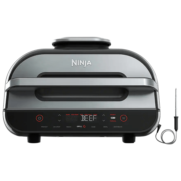 Ninja Foodi Smart XL Indoor Grill & Air Fryer with Built-In Thermometer