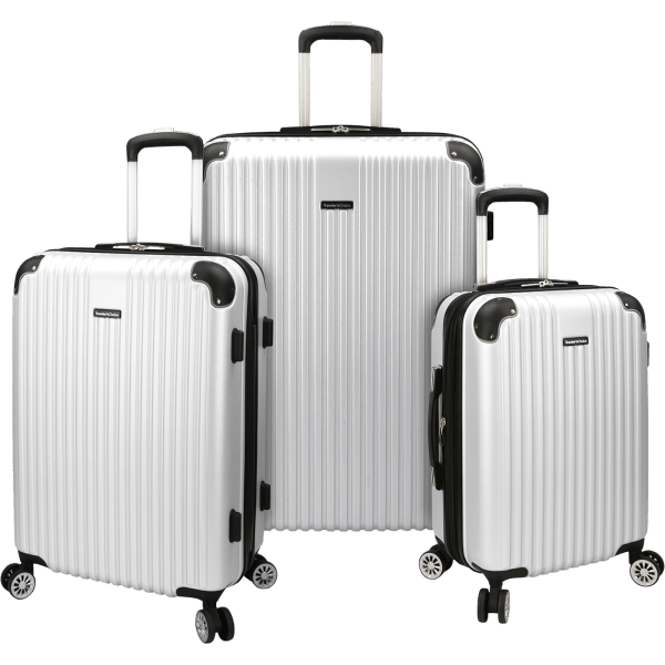 MorningSave: Charvi 3-Piece Hardside Expandable Luggage w/Corner Guards ...