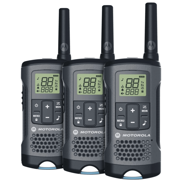 3-Pack: Motorola Talkabout Portable Two-Way FRS/GMRS Radios