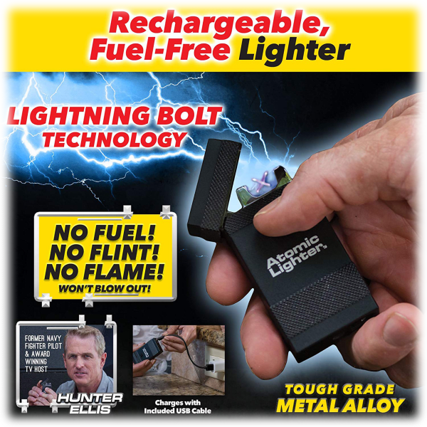 MorningSave ASOTV Atomic Original Rechargeable Electric Lighter (Windproof)