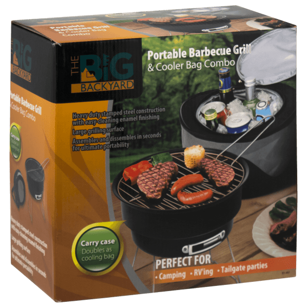 The Big Backyard Portable Barbecue Grill & Cooler Bag