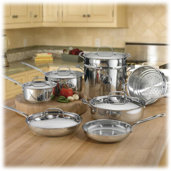 cuisinart stainless steel cookware set