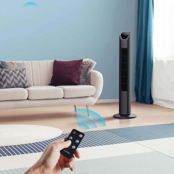 MorningSave: Techvilla Oscillating Tower Fan with Remote Control