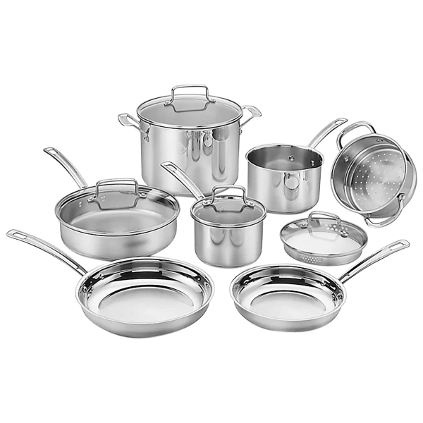 Cuisinart 11-Piece Chef's Classic Pro Stainless Cookware