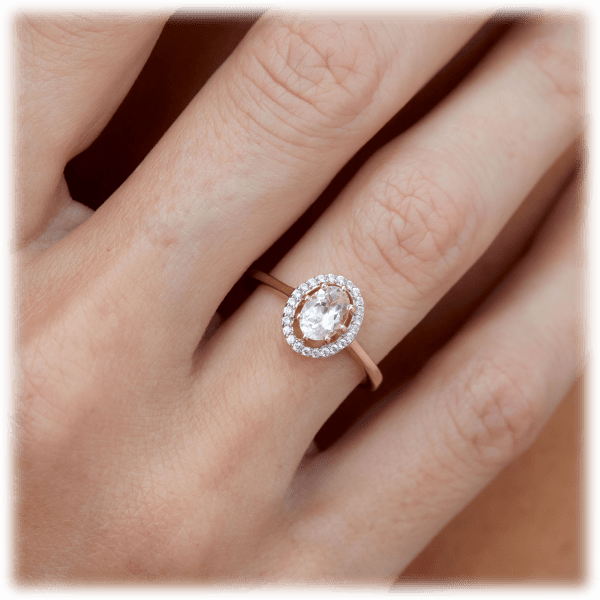 MorningSave Savvy Cie 18K Rose Gold Over Sterling .75 Carat TW Genuine