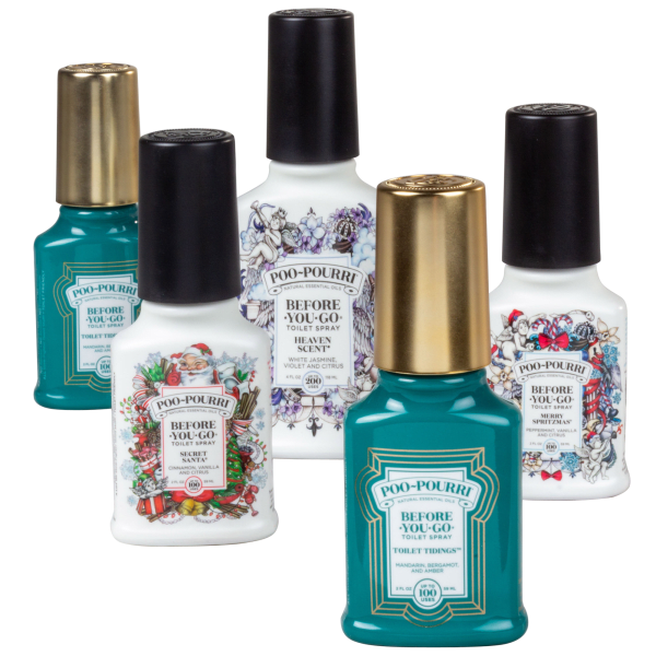 5-Pack: PooPourri 12oz Holiday Assortment