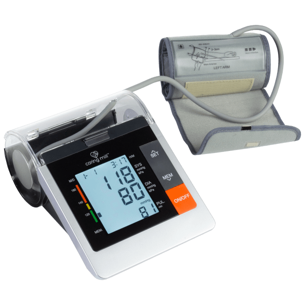 Caring Mill Upper Arm Blood Pressure Monitor with Storage