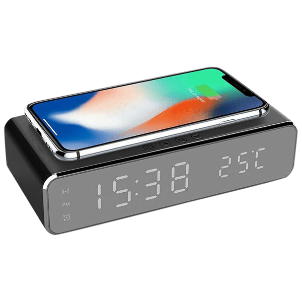 SideDeal Alarm Clock with Qi Wireless Charger