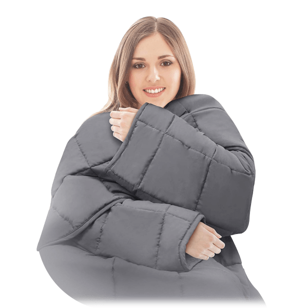 Snuggle Me Weighted Blanket with Sleeves (5lb)