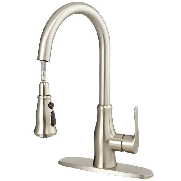 SideDeal Dalmo Brushed Nickel Touchless Kitchen Faucet