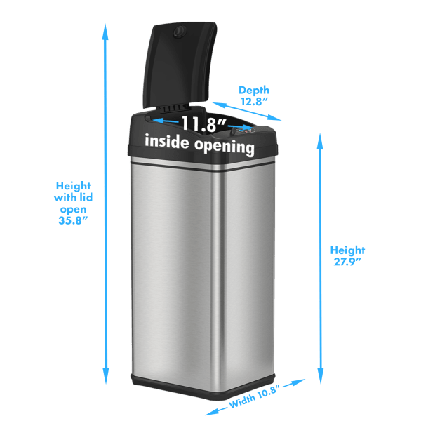 MorningSave: iTouchless 13-Gallon Pet-Proof Sensor Trash Can