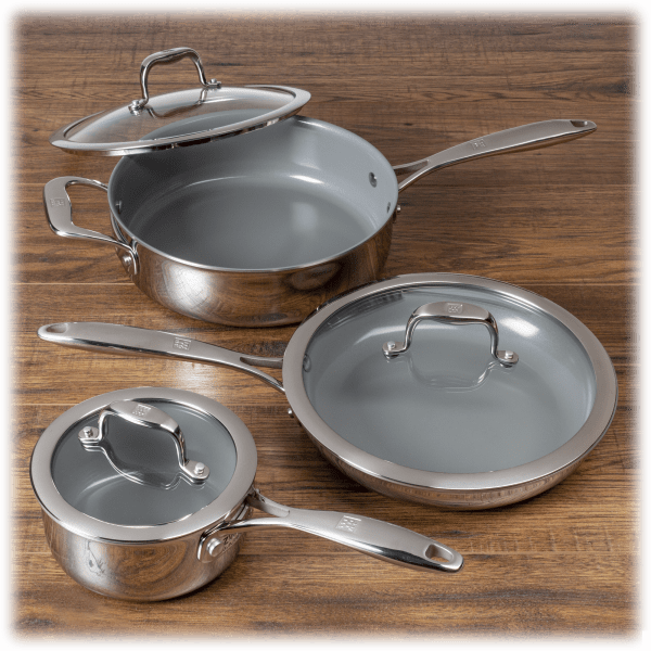 SideDeal ZWILLING Titanium 6Piece CeraForce Cookware Set