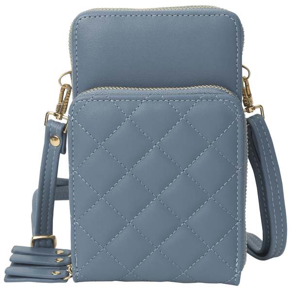 MorningSave Malibu Skye Brianna Triple Compartment Quilted Crossbody Bag