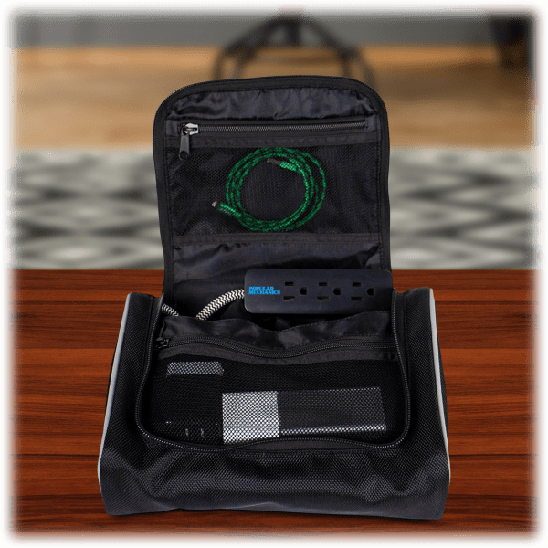 Meh 2Pack Popular Mechanics Travel Gear Bags with Powerstrip
