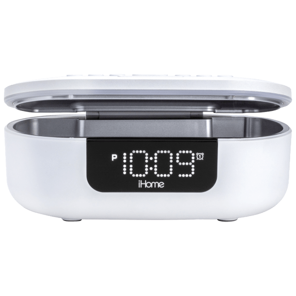 MorningSave iHome Bluetooth Speaker Clock with 360° UVC Sanitizer