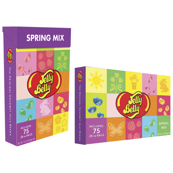 2-Pack: Jelly Belly Jumbo Spring Mix Boxes (150 Bags!)