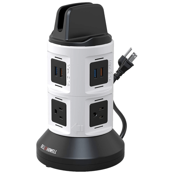 MorningSave Bell + Howell Spin Power Surge Protector Electric Charging