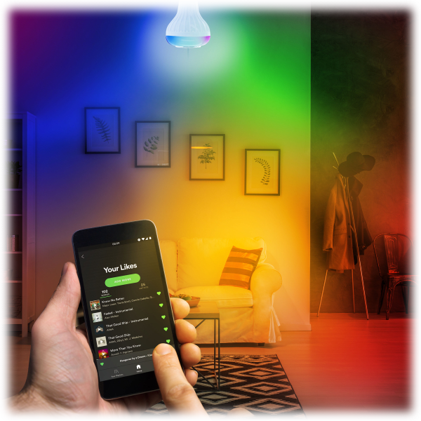 Meh 2Pack SimplyTech Lumisound Color Changing LED Bulb Speakers