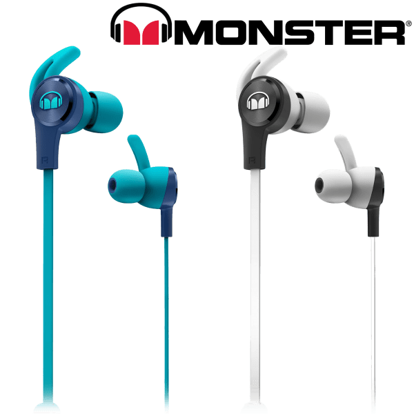 Monster iSport Achieve Sweatproof In-Ear Wired Sports Headphones w/Microphone