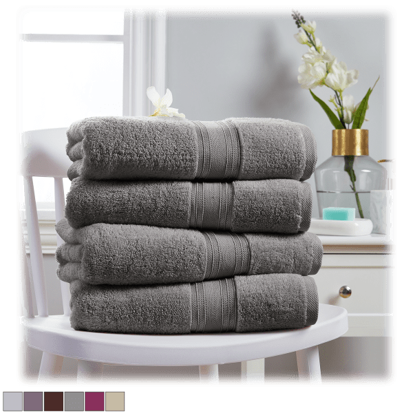 Spirit Linen Home 4-Piece Towel Set