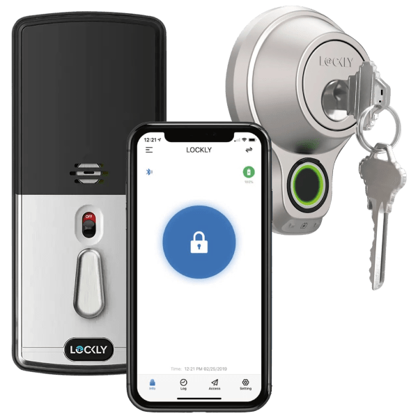 Lockly Flex Touch Bluetooth Deadbolt Lock with Biometric 3D Fingerprint